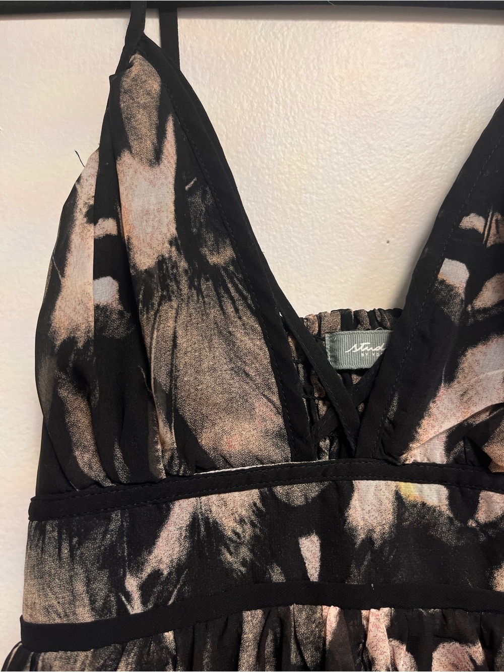studio by YDE Black & Blush Floral Mini Dress